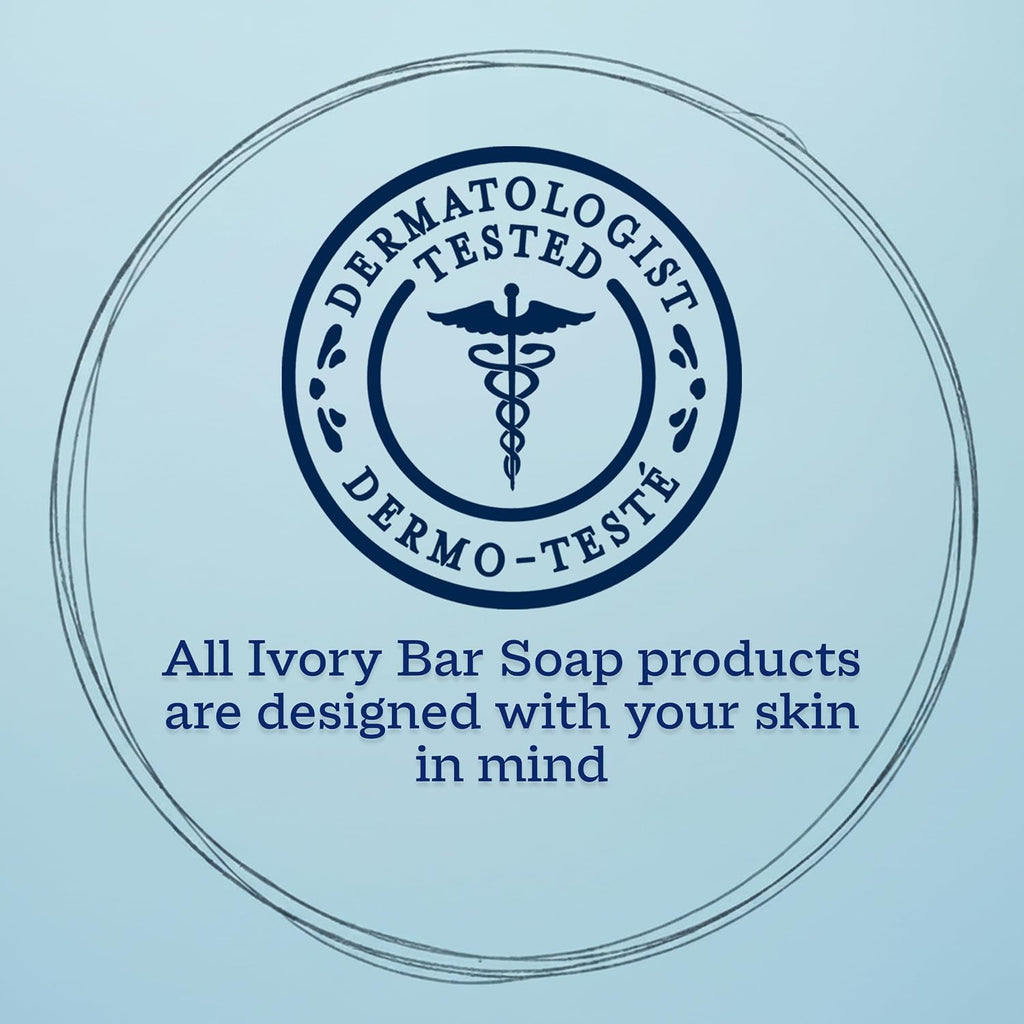 Gentle Ivory Bar Soap 4 oz Pack of 10 | Natural, Unscented, Hypoallergenic