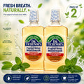 Peppermint Mouthwash Concentrate - Natural Fluoride-Free Oral Care, Pack of 2