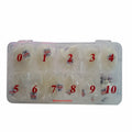 Natural Nail Tips Set 0-10 Sizes with Tip Box - 500 Pieces for Manicure