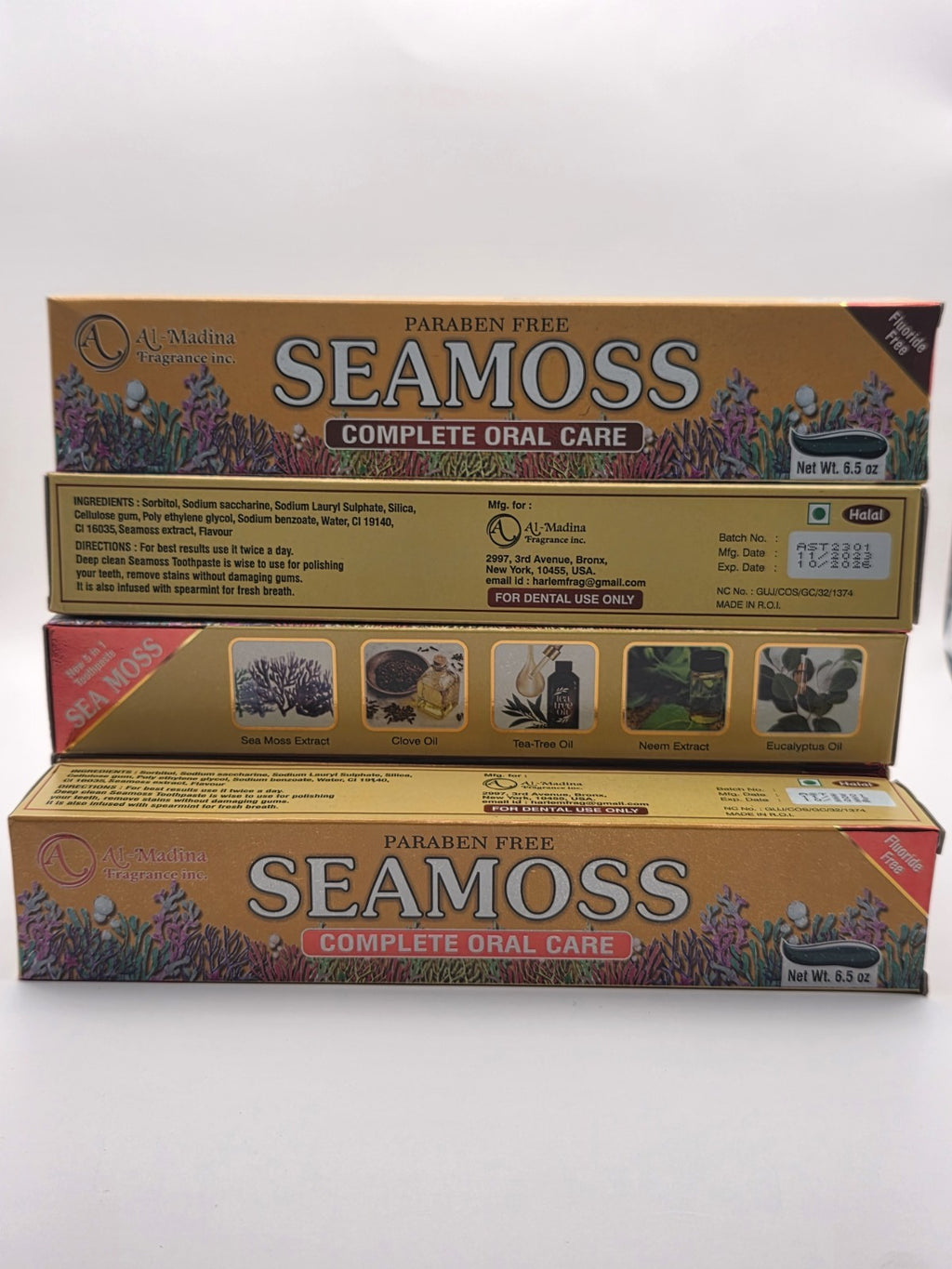 Organic Fluoride-Free Sea Moss Toothpaste for Whitening & Oral Care