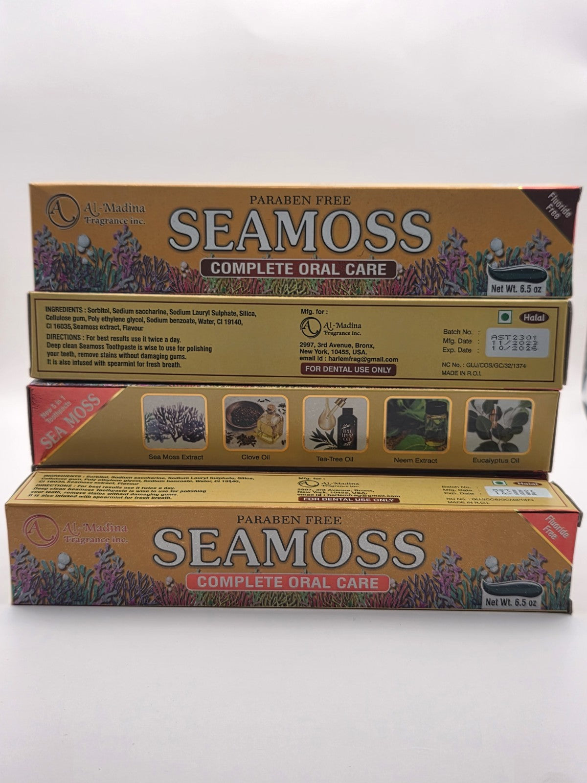 Organic Fluoride-Free Sea Moss Toothpaste for Whitening & Oral Care
