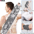 Exfoliating Body Back Scrubber Towel - Double-Sided Skin Exfoliation Cloth