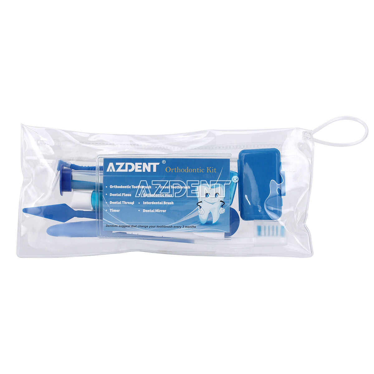 Orthodontic Toothbrush Set with Floss Interdental Brushes and Travel Kit - Oral Care