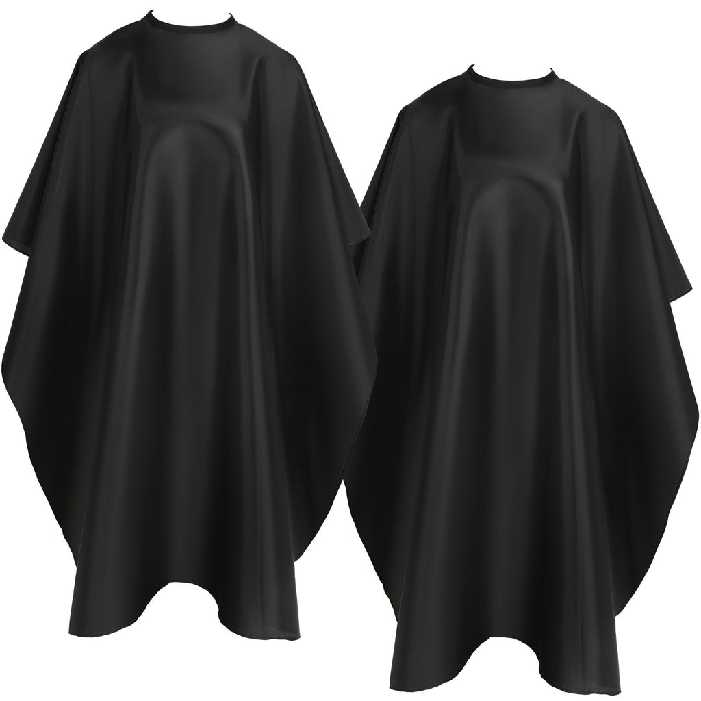 Professional Hair Cutting Cape for Barbers and Salons - Waterproof, Adjustable Snap Closure, 55x47 Inches, 2-Pack