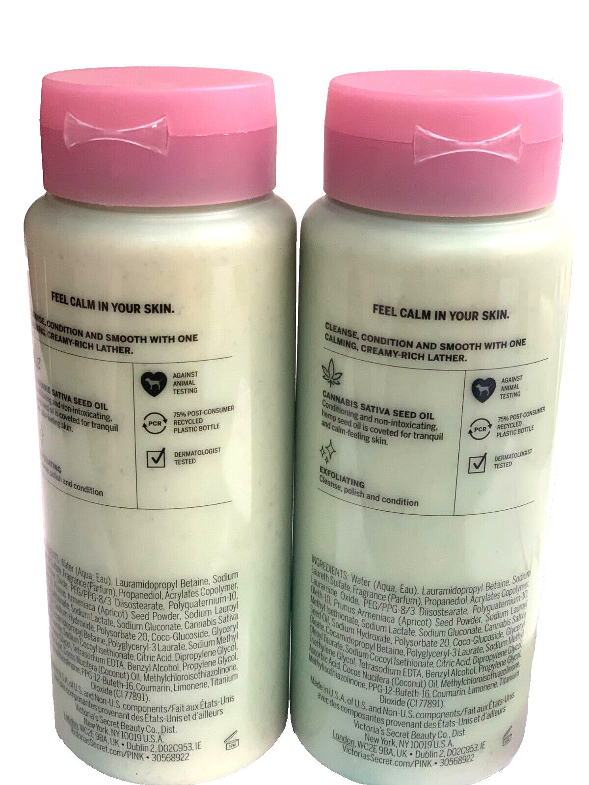 Victoria's Secret Pink Coco Chill Body Wash Set - Hydrating & Soothing, 2 x 16oz