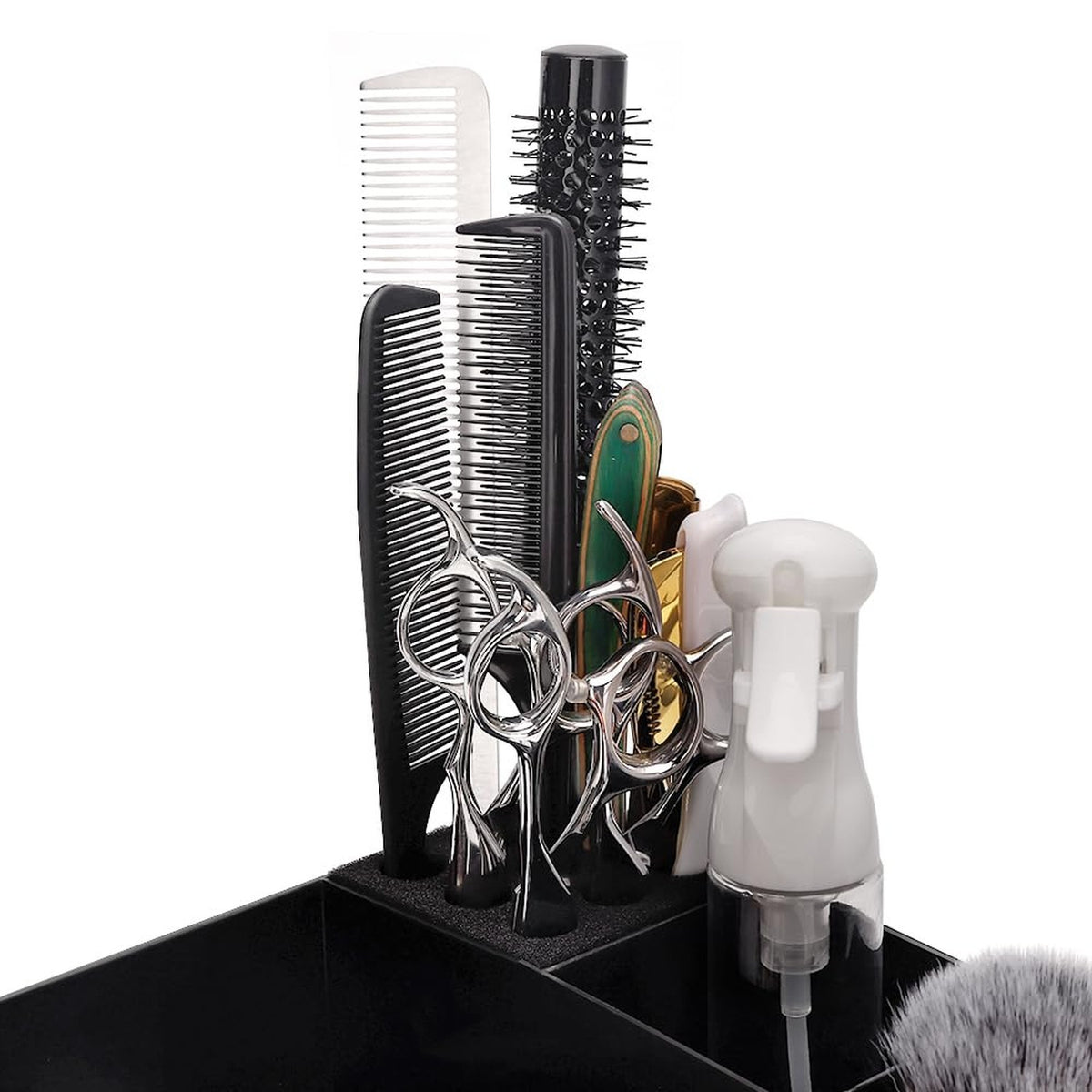 Hairdressing Clipper Trays Wall Mount Organizer for Barber & Stylist Stations