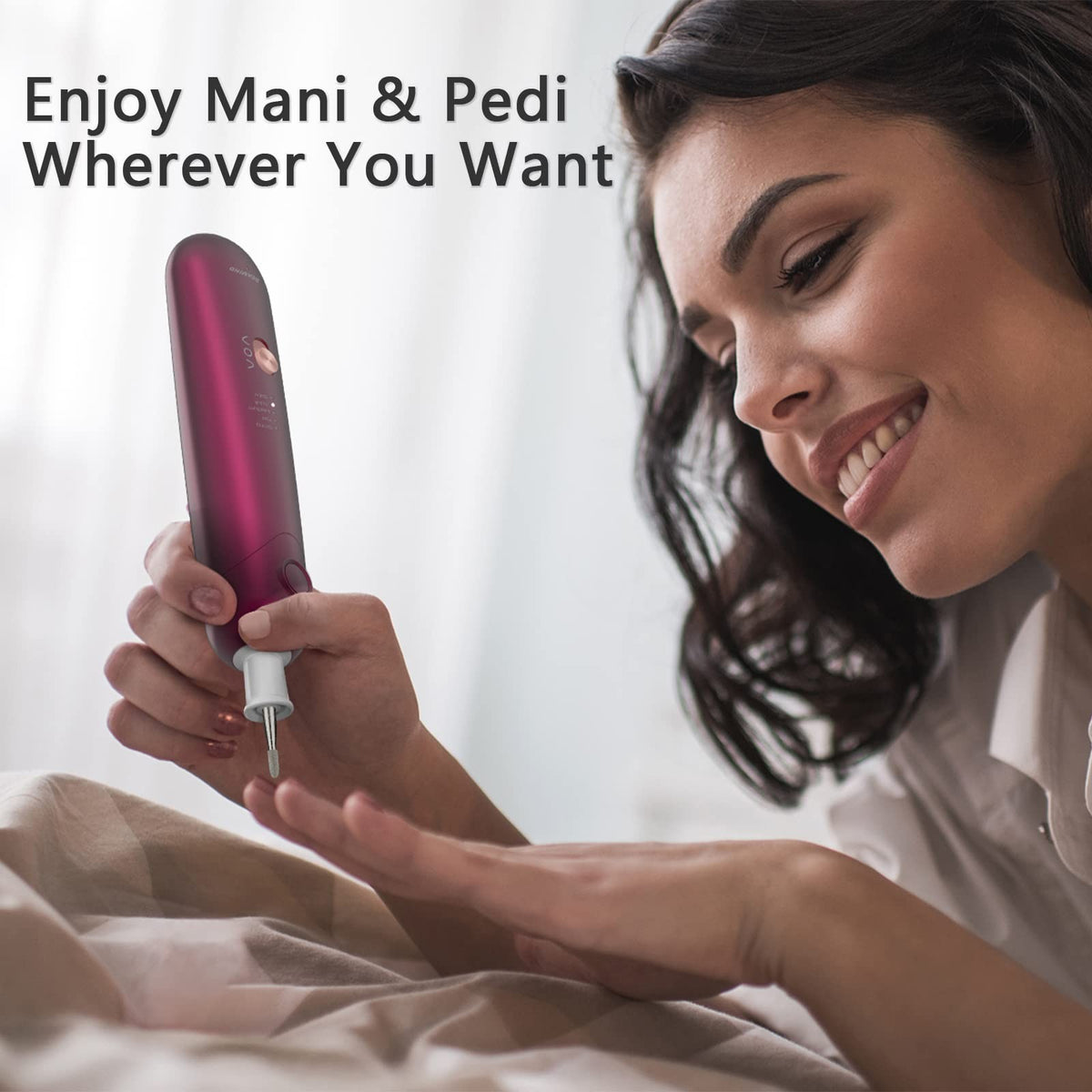 Cordless Electric Manicure Pedicure Set with Nail Drill & Callus Remover