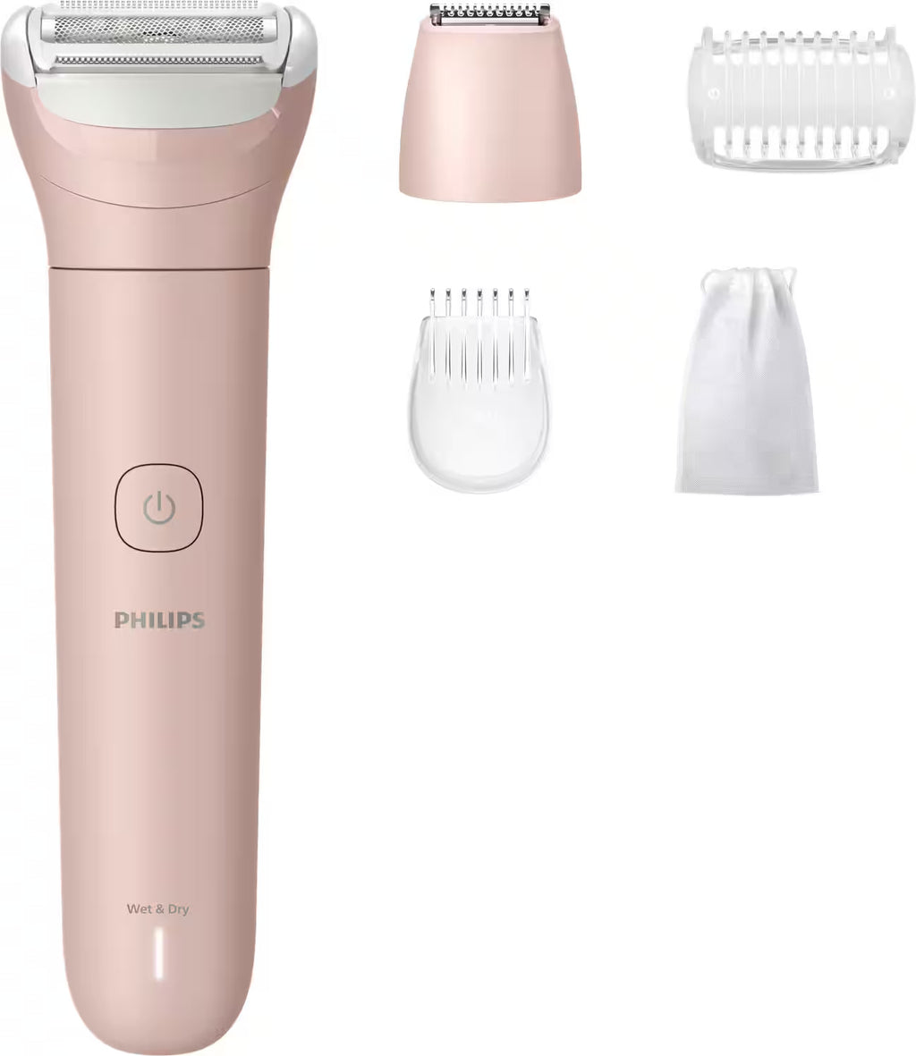 Cordless Wet & Dry Lady Electric Shaver for Women - Series 6000, Pink