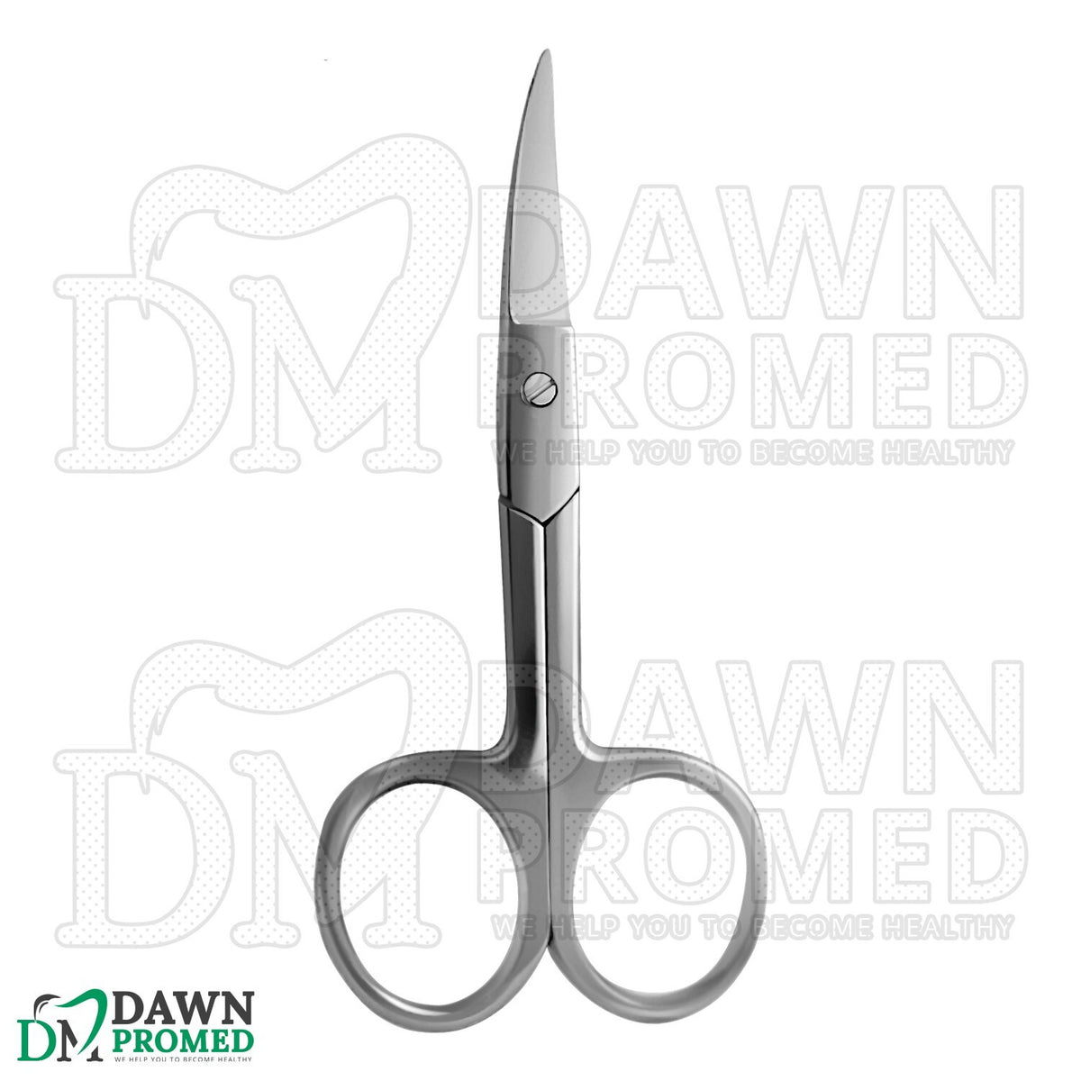 6 Pcs Satin Curved Nail Scissors Set - Manicure & Cuticle Trimmers