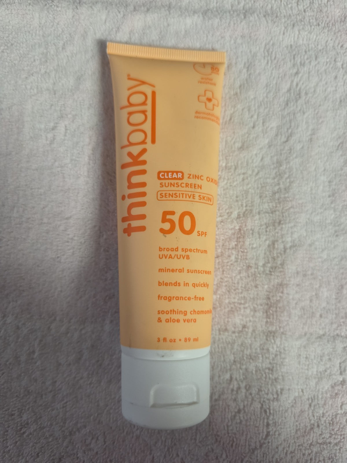 Sensitive Skin Zinc Oxide Sunscreen SPF 50 Fragrance Free for Babies