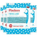 Dental Floss Picks 600 Count - Twin-Line Dual Action Flossers with Tartar Remover & Mint Flavor