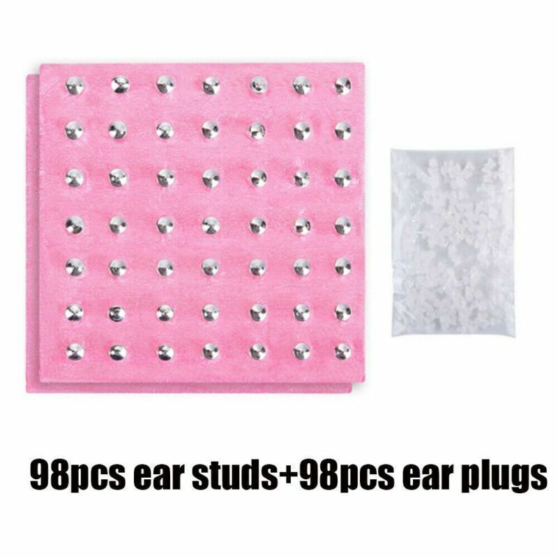 Professional Ear Piercing Gun Kit with 98 Studs - DIY Ear Nose Navil Body Kit