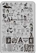 Nail Stamping Plate UX9014 Avatar Movie Nail Art Template