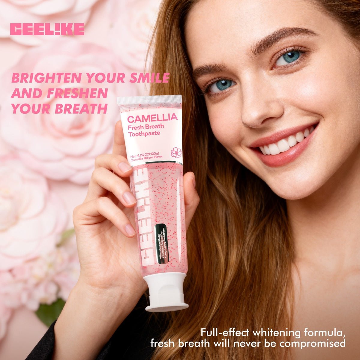 Fresh Breath Toothpaste with White Tea & Camellia Scent 120g - Gum Support