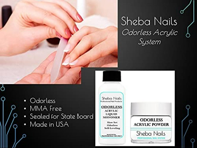 Odorless Acrylic Nail Kit for Nail Technician Exams - Easy Application