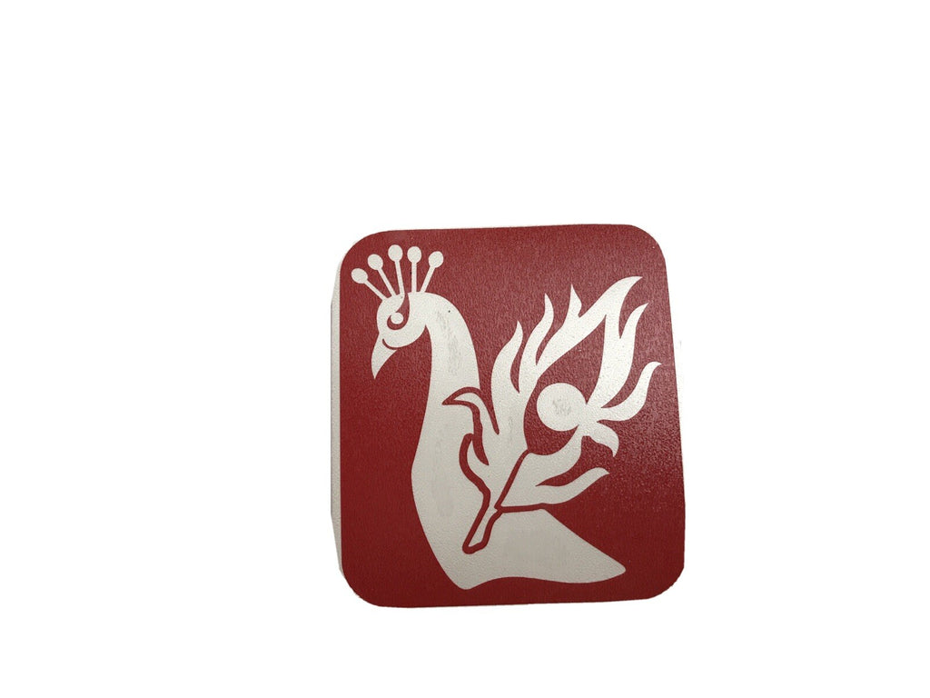 Peacock Glitter Tattoo Stencil Pack – 20 Single-Use Stencils