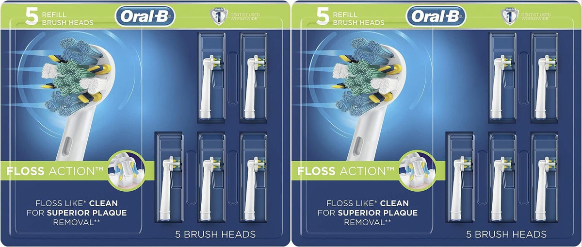 Electric Toothbrush Replacement Heads - FlossAction 10 Pack