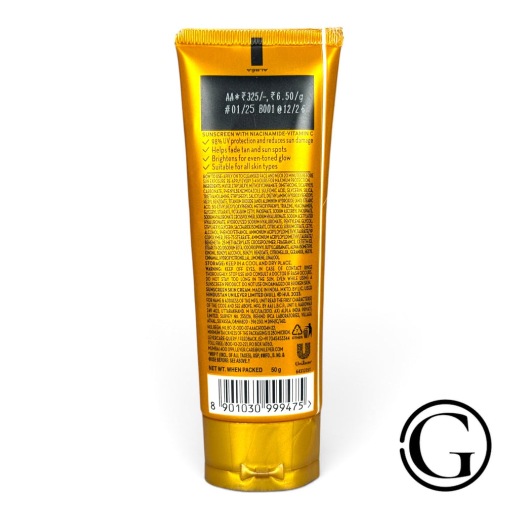SPF 55 Bright Sun Protection Sunscreen with Niacinamide - 50g Light Formula