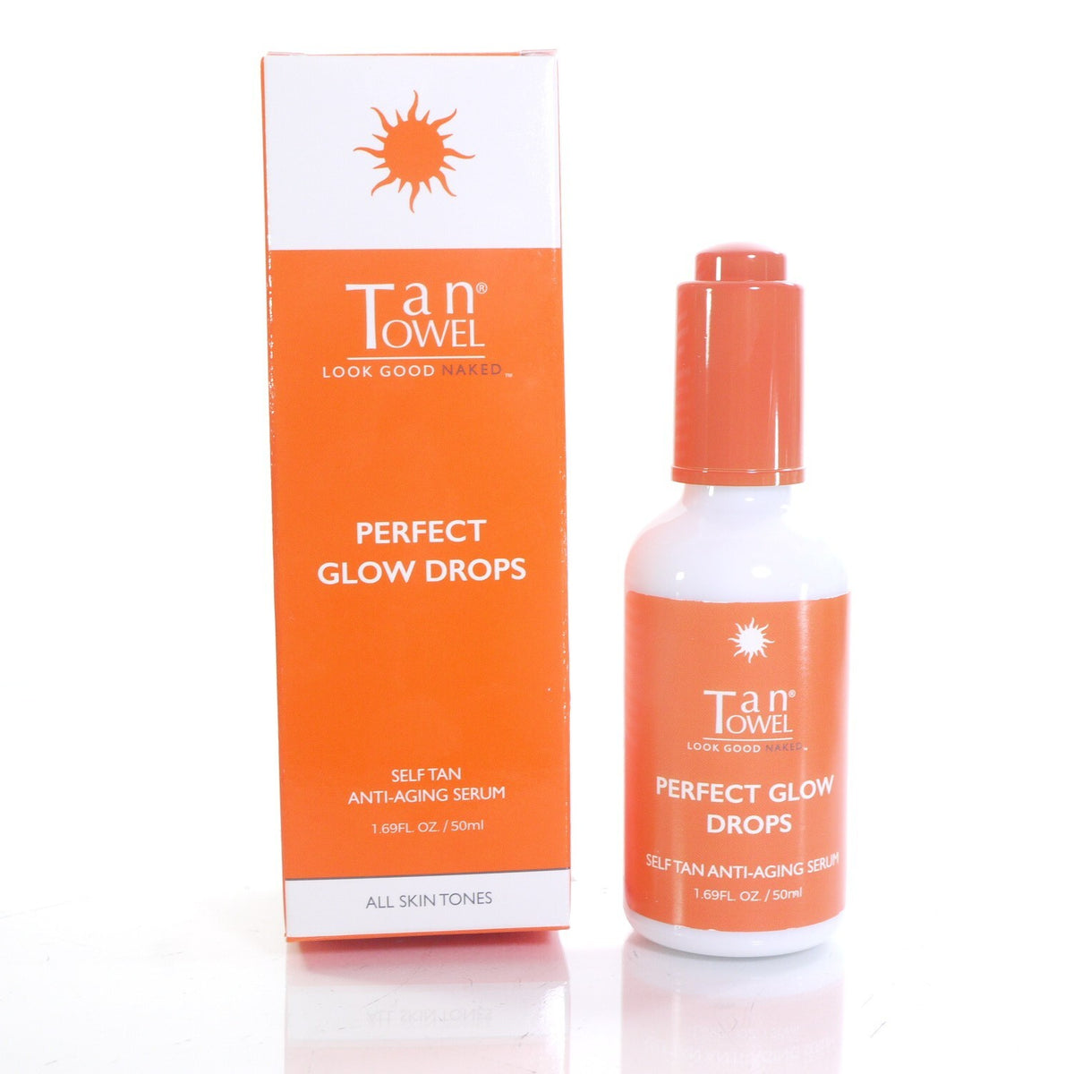 Self Tanning Serum with Anti-Aging Benefits - Natural Glow for All Skin Tones 1.69oz