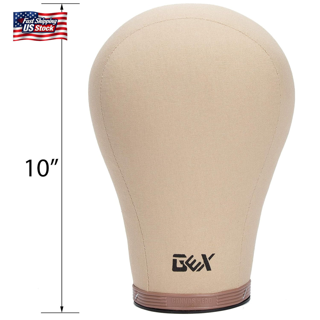 20-24 Inch Cork Canvas Mannequin Head for Wig & Hat Display