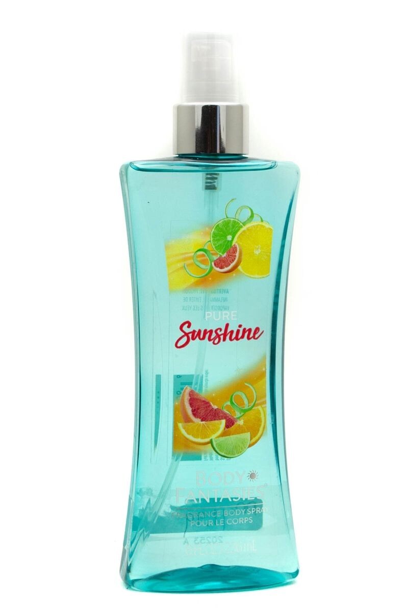 Body Fantasies Pure Sunshine Fragrance Body Spray 8 Fl Oz - Women’s Scent