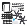 18 Jar Rotating Spice Rack Organizer with Labels and Funnel - Kitchen Counter Storage