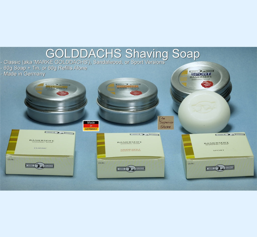 Hard Milled Shaving Soap in Aluminum Tin - Classic High Alpine Scent, Made in Germany
