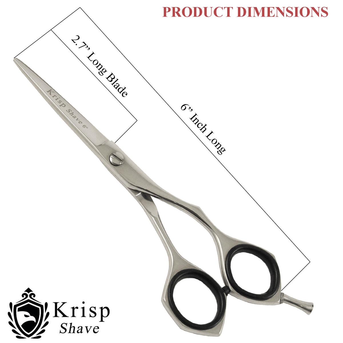 6-Inch Hairdressing & Barber Shears Stainless Steel Unisex Salon Scissors