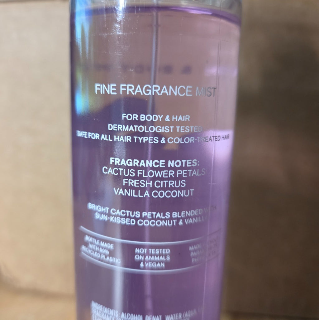 Cactus Blossom Fine Fragrance Mist 8oz Body Spray - Tropical Scent