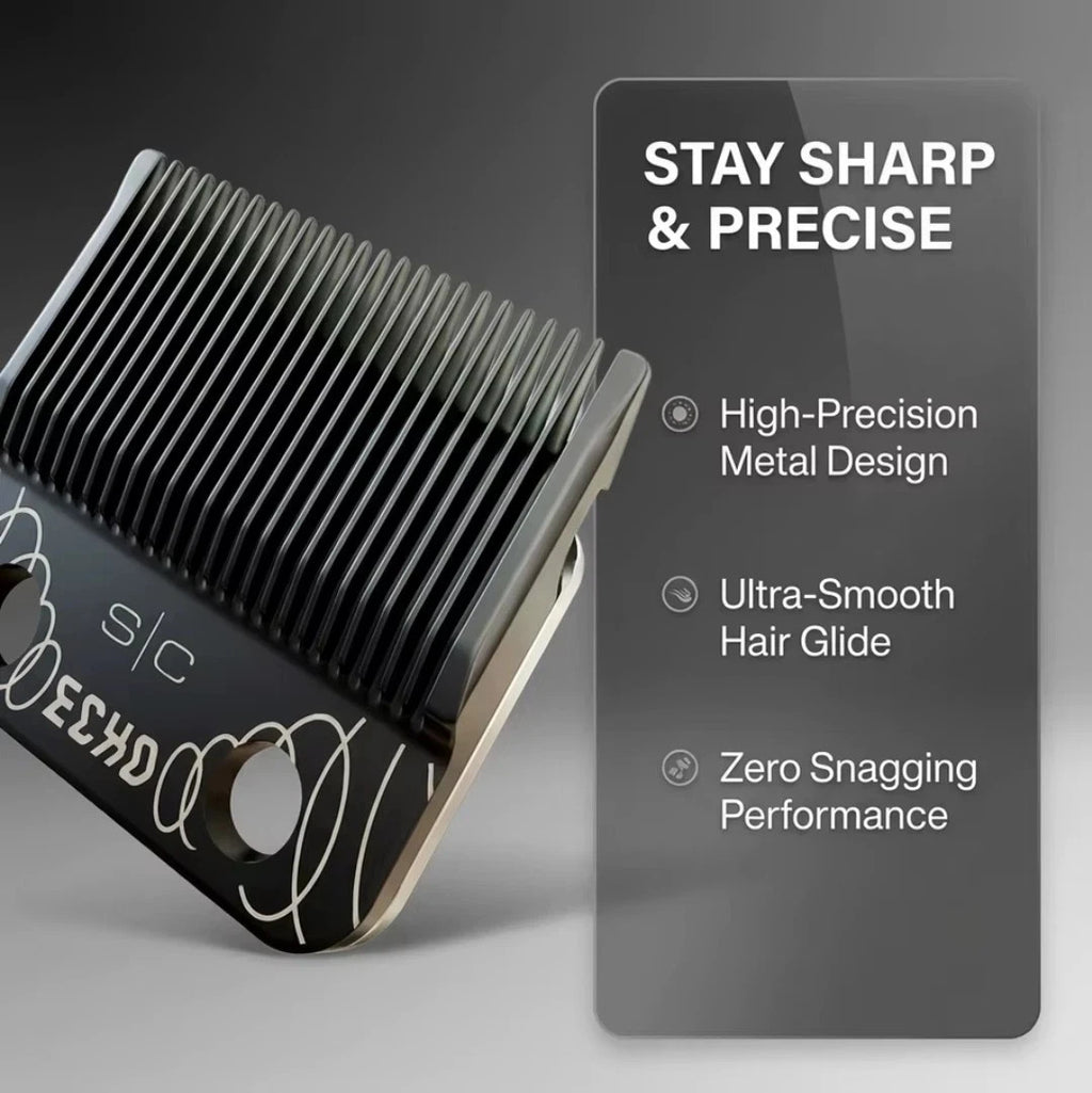 Professional DLC-Coated Fixed Blade & Shallow Tooth Cutter Set for Clipper Maintenance