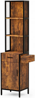 Salon Station with 3-Tier Shelf and Drawer - Hair & Barber Shop Furniture
