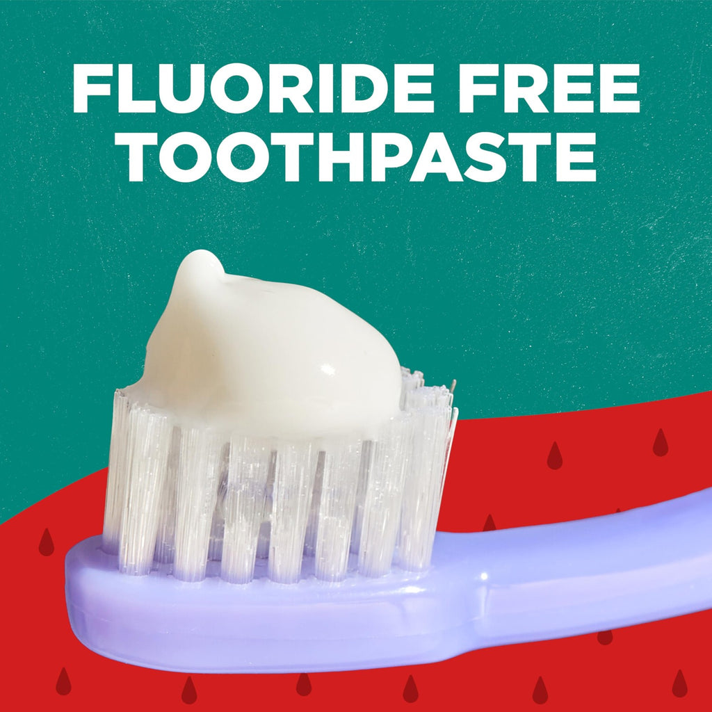 Kids Fluoride-Free Toothpaste with Silly Strawberry Flavor - Pack of 3, 5.1 oz