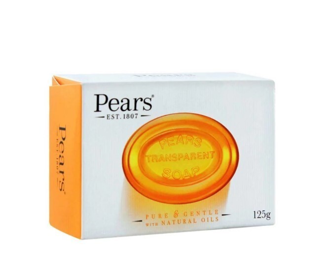 Pears Pure & Gentle Transparent Bar Soap with Plant Oils - Orange, 4.4 oz Pack of 2