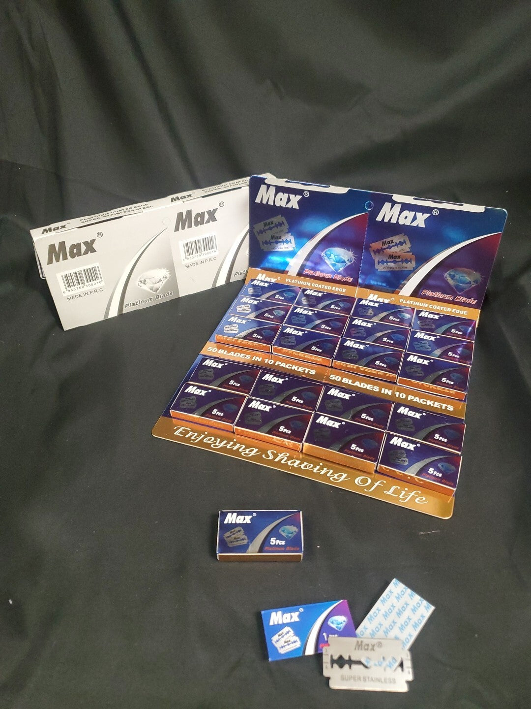 100pcs Stainless Steel Razor Blades Refill Pack for Shaving
