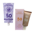 SPF 50 PA+++ Sunscreen & Tinted Sunscreen Bundle for Face 50g Each - Broad Spectrum Protection