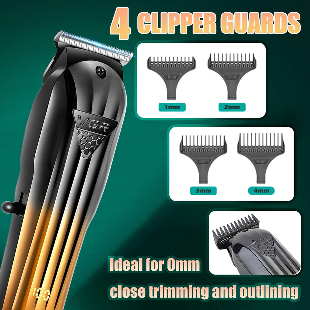 Professional Hair Clippers for Men - Electric Trimmer & Shaver V-644