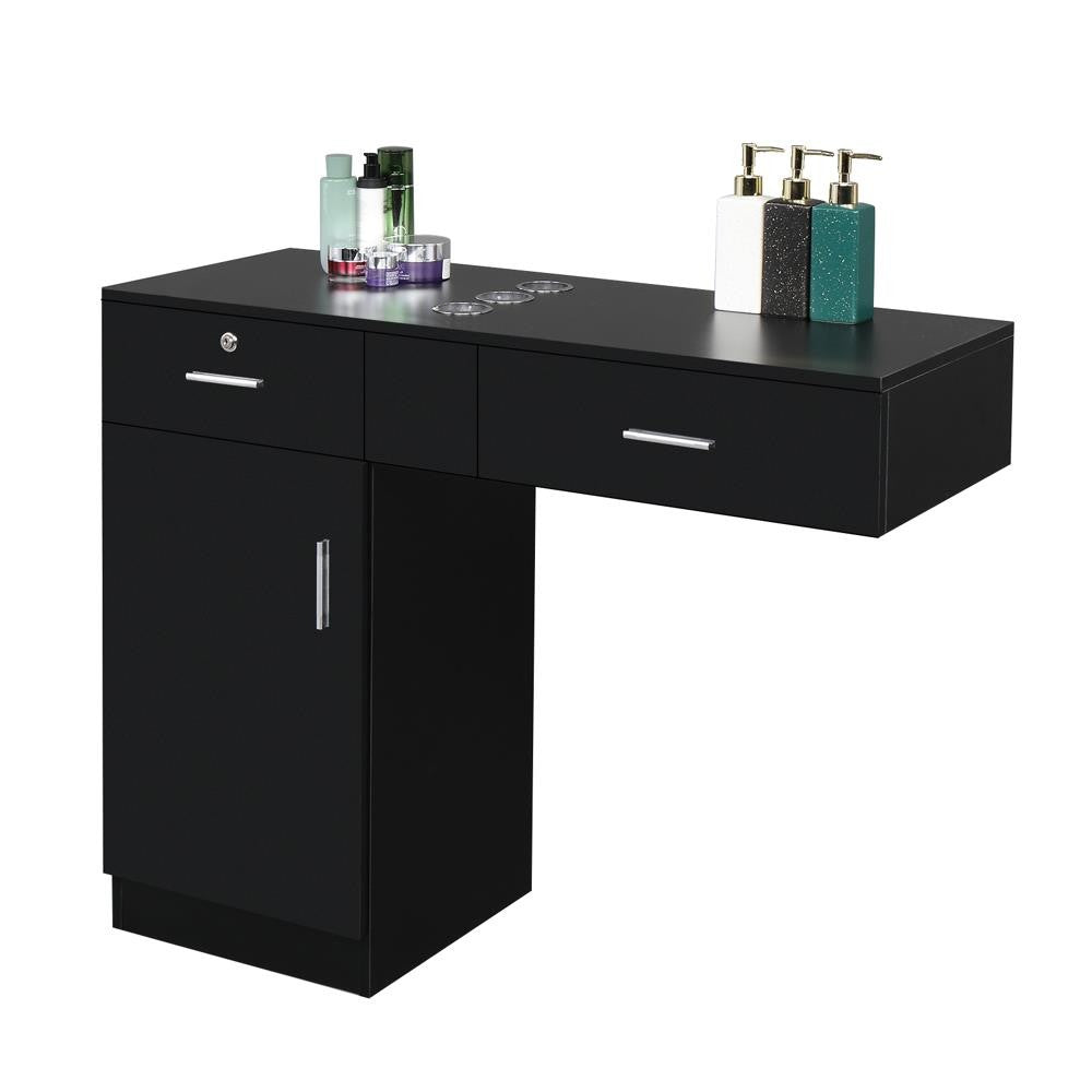 Lockable Salon Styling Station Cabinet for Hairdresser Spa Equipment