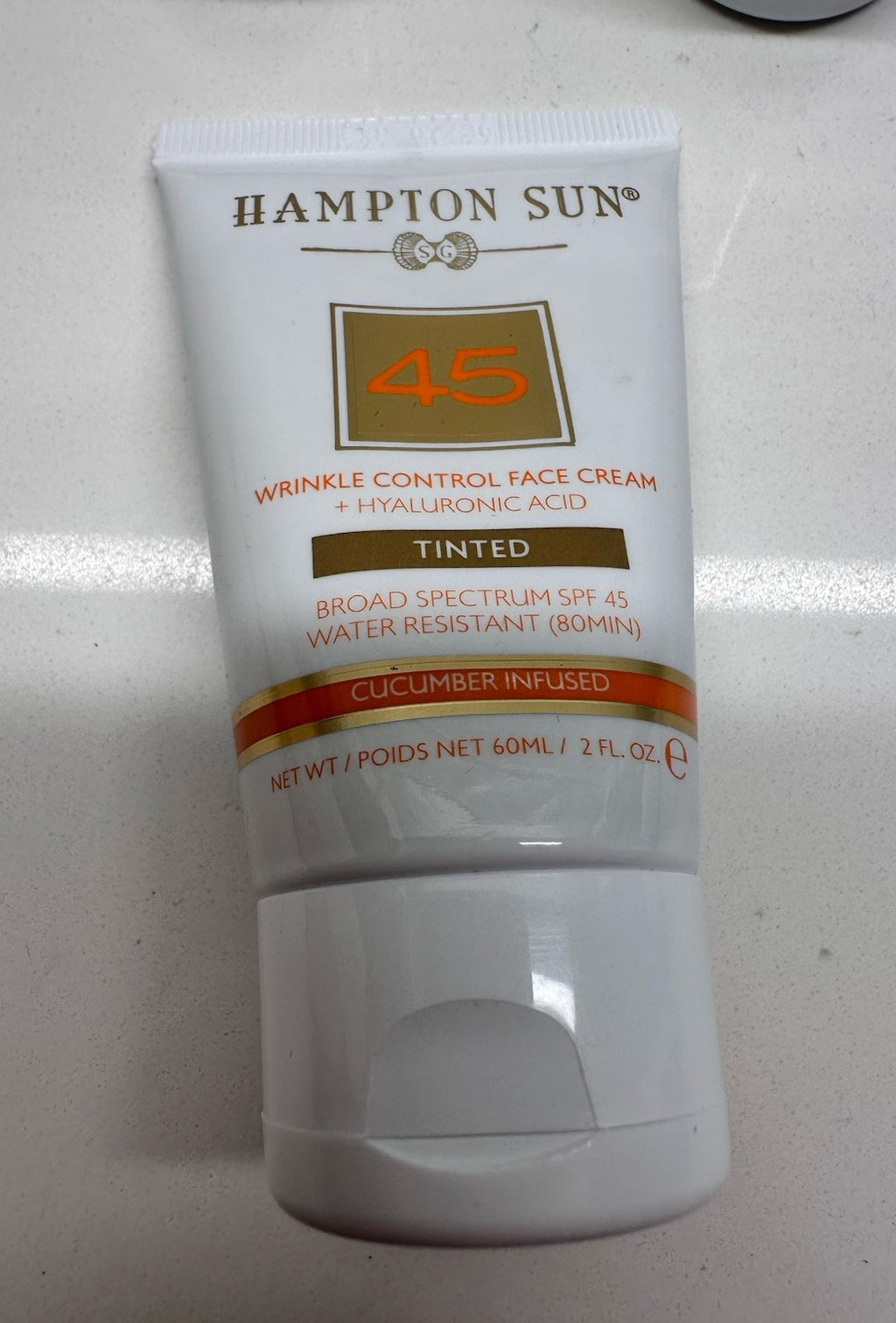Hampton Sun SPF 45 Wrinkle Control Tinted Face Cream - 2 Pack, 2 oz