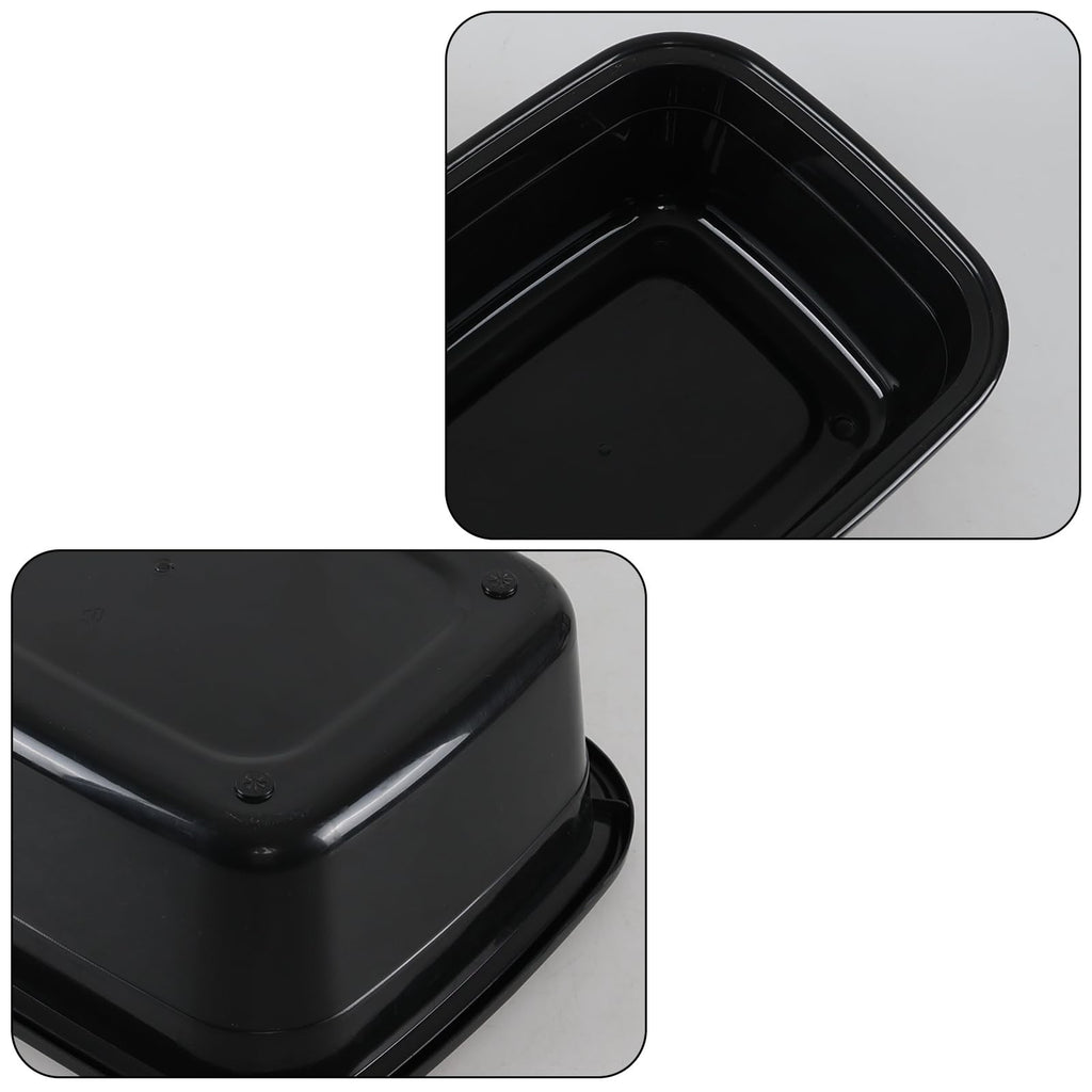 16 Quart Plastic Wash Basins Set - Rectangular Dishpans for Kitchen Laundry