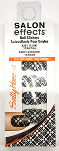Nail Stickers - Black to Basics Salon Effects 160 Pack