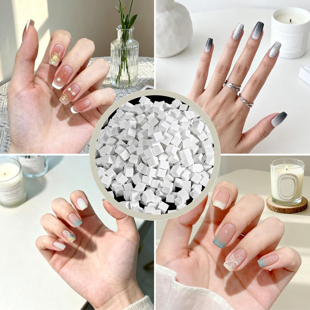Mini Nail Art Sponges 400 Pcs for Gradient and Detailed Nail Designs