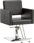 Hydraulic Barber Chair Salon Chair with Footrest, Swivel, Black