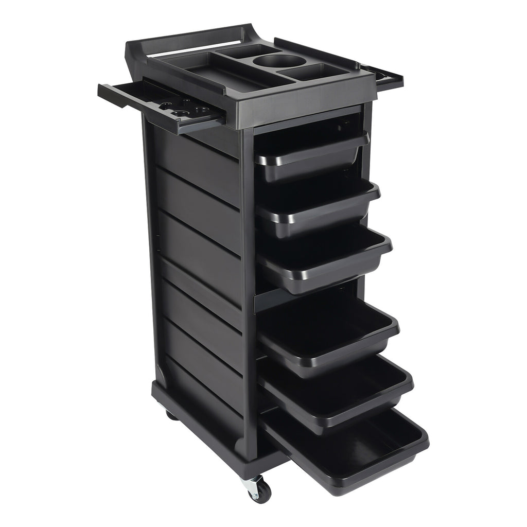 Lockable Salon Trolley Cart with 7 Tiers for Hair & Beauty Tools