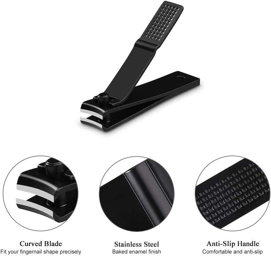 Nail Clippers Set with Tin Case - Ultra Sharp Fingernail and Toenail Cutters