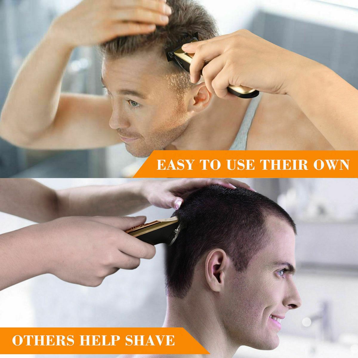Rechargeable Men Hair Clipper Trimmer with Attachments - Grooming Kit