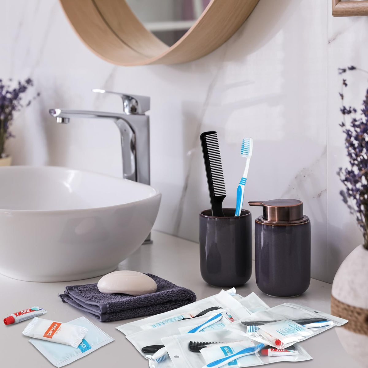 Personal Hygiene Kit Bulk 96 Sets Toiletry Kits for Homeless Care