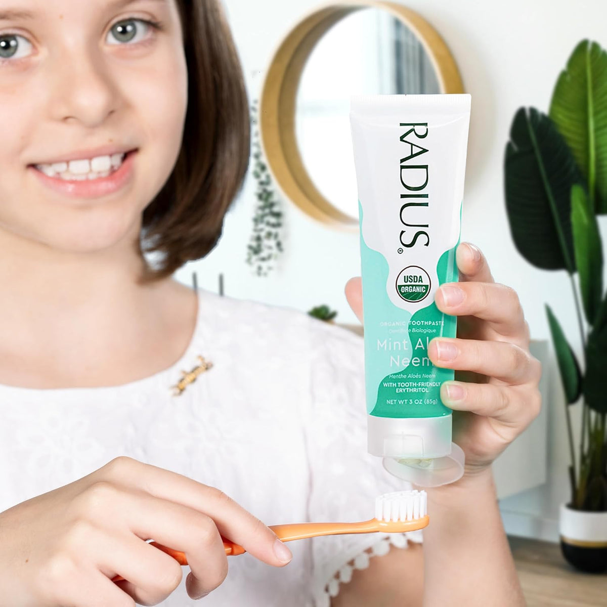 Organic Mint Aloe Neem Toothpaste - 3oz Travel Pack, 2 Count