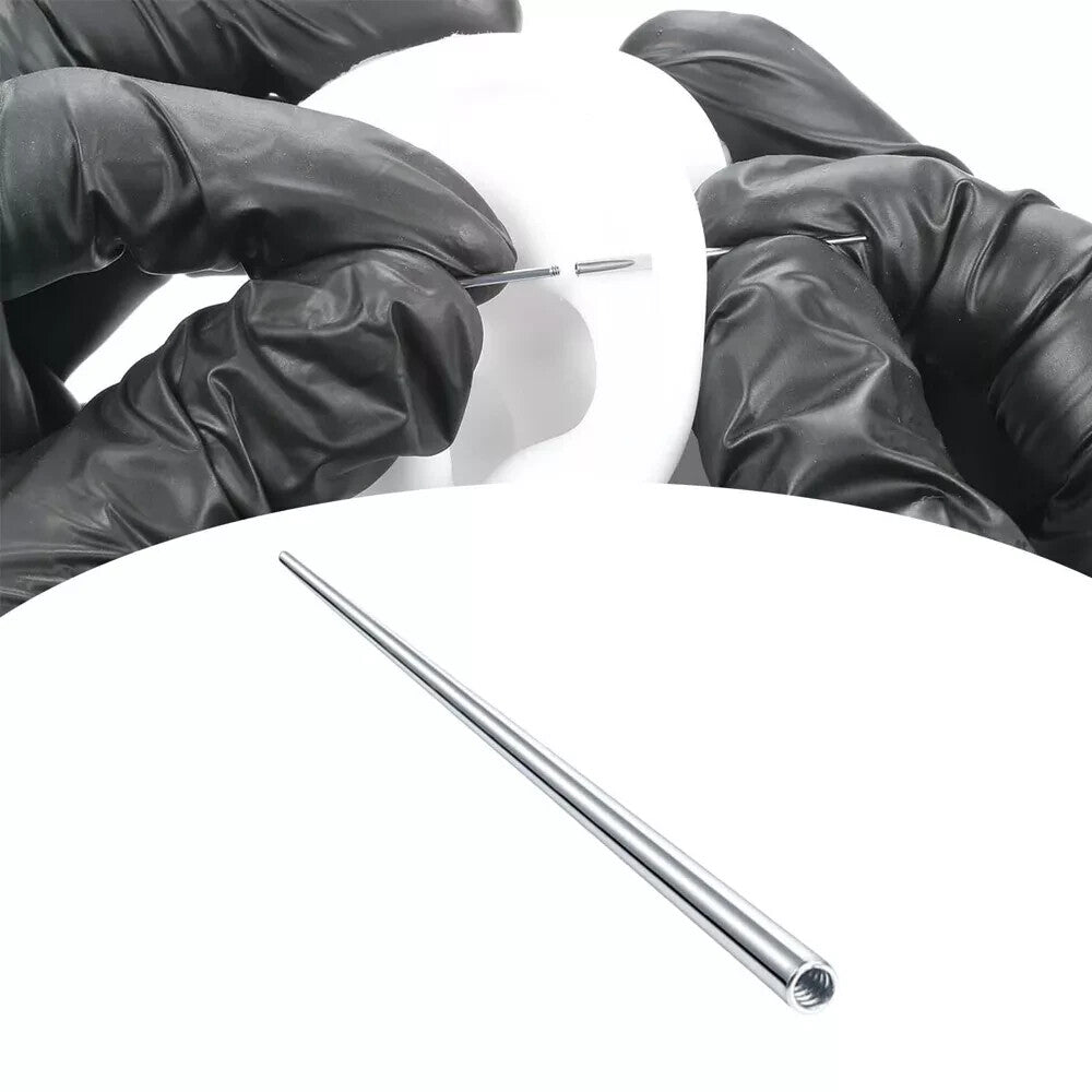 Titanium Internally Threaded Piercing Taper Insertion Pin 14g-18g, 30mm (3pcs)