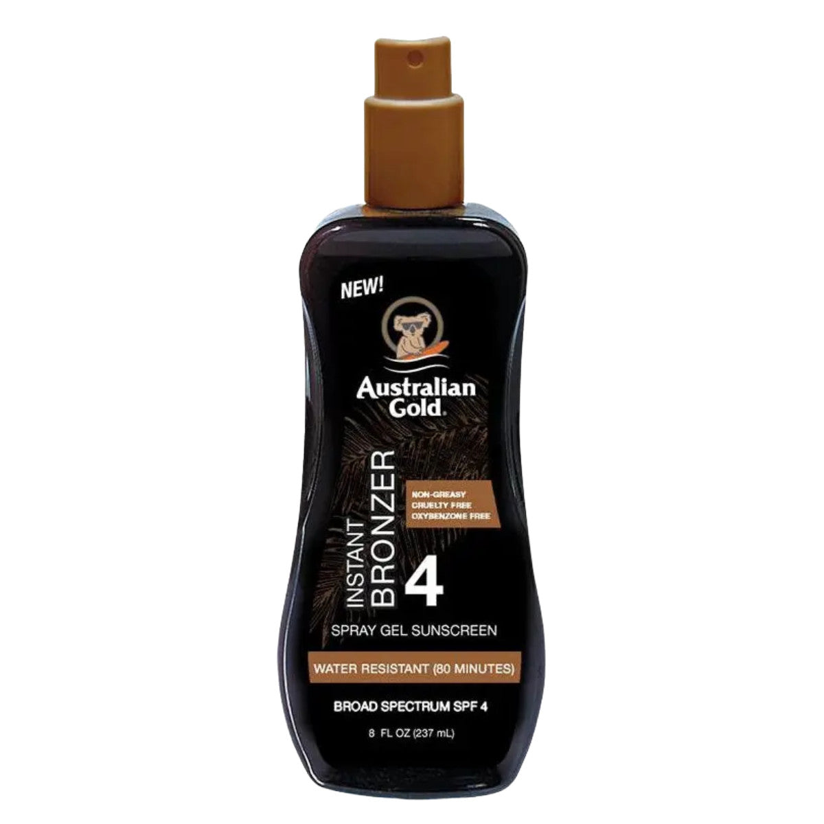 SPF 4 Sunscreen Spray Gel with Instant Bronzer - 8 fl oz