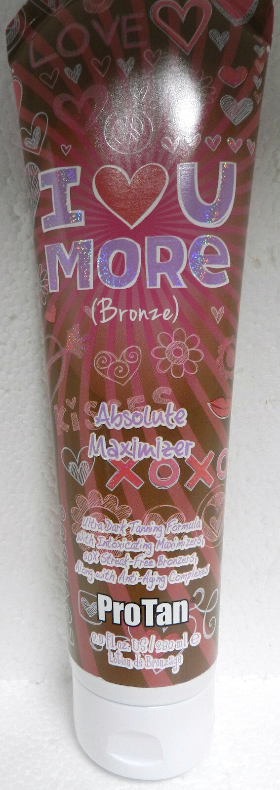 ProTan I Love U More Maximer 50x Streak-Free Tanning Lotion - Dark Bronzer